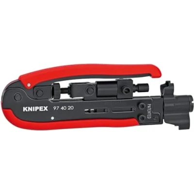 Immagine di Knipex 97 40 20 SB Werk Utensile da compressione Adatto per Spina F, BNC, RCA RG59, RG6, RG11