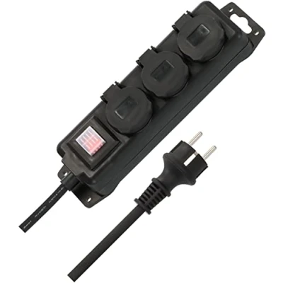Immagine di Brennenstuhl 1159950013 Presa multipla a 6 ingressi con interruttore Nero