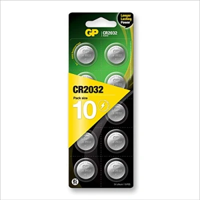 Immagine di GP Batteria a bottone CR 2032 3 V 10 pz. Litio GPCR2032STD900C10