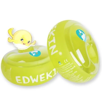 Immagine di EDWEKIN Braccioli da nuoto per bambini con camere d&#039;aria extra large, Salvagenti gonfiabili neonati 1 a 6 anni, perfetto aiuto ragazzi, design trasparente