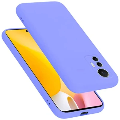 Immagine di Cadorabo Custodia compatibile con Xiaomi 12 LITE in LIQUID LILA CHIARO Coperchio protettivo silicone TPU flessibile
