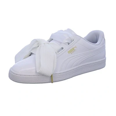 Immagine di PUMA Basket Heart Patent Wn&#039;s, Scarpe da Ginnastica Donna, Bianco White White, 38 EU