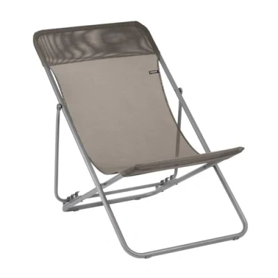Immagine di Lafuma Mobilier Maxi Lettino Colore Grafite Antracite Sedia leggera, Stabile e regolabile
