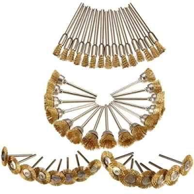 Immagine di TuToy 45Pcs Set Di Levigatrici Per Spazzole Con Filo In Acciaio Dremel Utensile Rotante