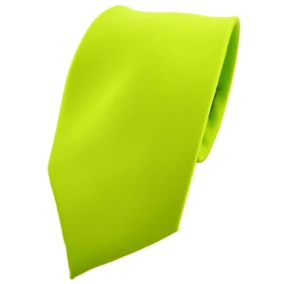 Immagine di TigerTie cravatta verde neon fluorescente monocromatico 100% poliestere