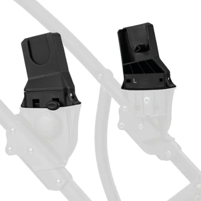 Immagine di hauck Adattatore Universale Per Passeggino Duett 2 e 4 Fissare L&#039;Ovetto Neonato (Cybex, Kiddy, Joie, Kinderkraft, ecc.) Facili da Fissare, 1 Coppia Nero