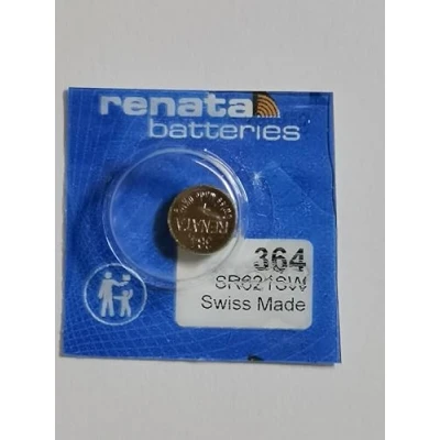 Immagine di One (1) X 364 Batteria non ricaricabile SR621SW Renata per orologio in ossido d&#039;argento, 1,55 V, confezione Blister