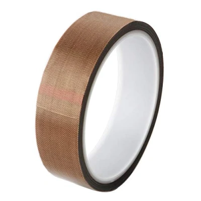 Immagine di GTIWUNG Alta Temperatura Nastro in PTFE, Temp Adesivo Fibra di Vetro, Teflon Vetro Adesivo, Resistente al Calore Fino a 300 ℃, Larghezza 25mm, Lunghezza 10 m
