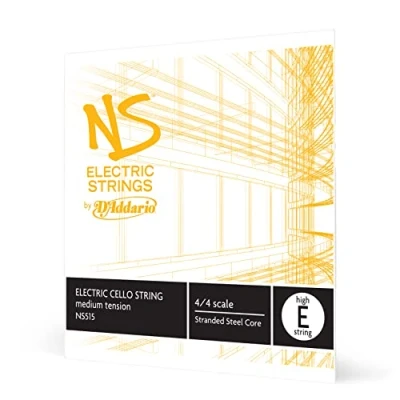 Immagine di Corda singola High E D&#039;Addario NS per violoncello elettrico, scala 4/4, tensione media
