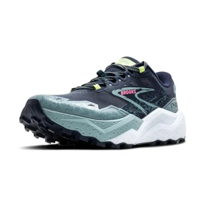 Immagine di Brooks Caldera 7 Scarpe da trail running, Donna, Taglia: 38.5, Peacoat citadel sunny lime Tessuto