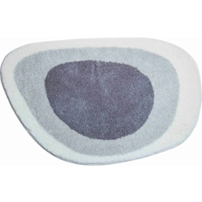 Immagine di Grund Lake Tappeto Morbido per Bagno, Poliacrilico EXTRASOFT, Grigio (Grigio Argento), 50 x 75 cm