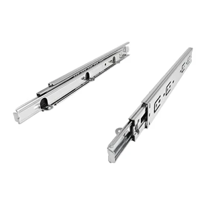 Immagine di 1 paio SOTECH Guide ad Estrazione Totale KV4 45 H45 L750 NF con Staffa di Supporto (Lunghezza 750 mm inserita/Capacità carico kg) Guida Telescopica