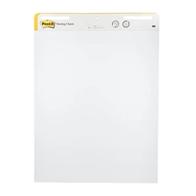Immagine di Post it Meeting Charts 559 Carta per Flipchart Numero di fogli: 30 vuota 63.5 cm x 76.2 Bianco