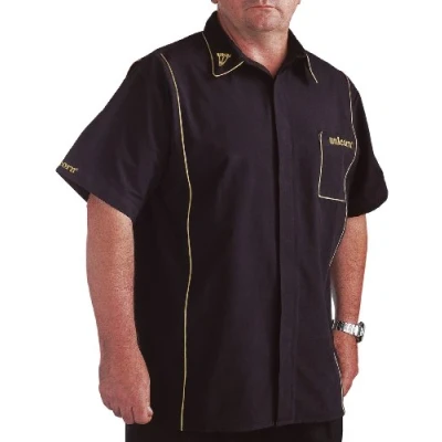 Immagine di Unicorn, Camicia per Giocatore di Freccette Uomo Teknik, Nero (Multicolore Noir/Or), S