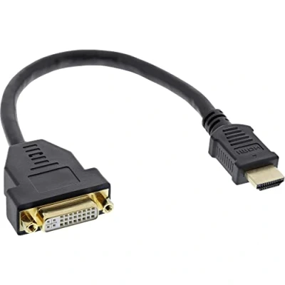 Immagine di InLine 17670I cavo di interfaccia e adattatore HDMI A DVI D Nero