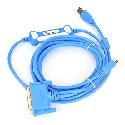 Immagine di Cavo di programmazione PLC, blu USB SC09 dati in rame puro per PLC Linea download 3 metri