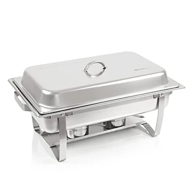 Immagine di Mahlzeit Scaldavivande, Contenitore Termico in Acciaio Inox per Servizi di Catering, Buffet e Feste, Inox, Argento, Lille (1 GN 1/1)