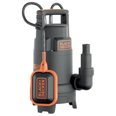 Immagine di BLACK+DECKER Pompa Immersione BXUP750PTE per Acque Chiare e Scure (750 W, Portata max. 13.000 l/h, Prevalenza 8 m)
