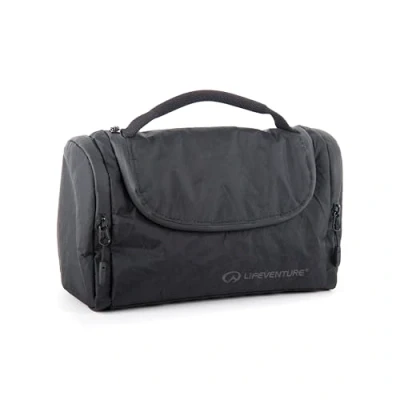 Immagine di Lifeventure X Pac Borsa da viaggio impermeabile, appendere, con specchio e tasche multiple, Nero, Taglia unica, appendere
