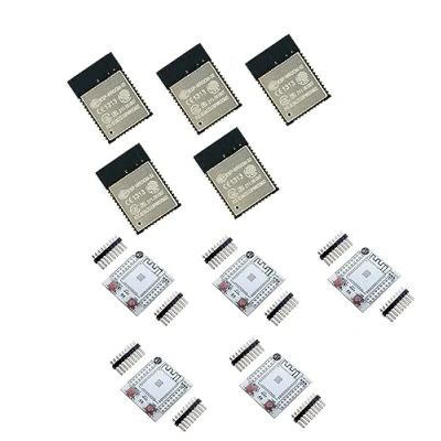 Immagine di TECNOULAB 5 pezzi ESP WROOM 32 ESP32 32S Bluetooth e WIFI Dual Core CPU DOIT + scheda adattatore