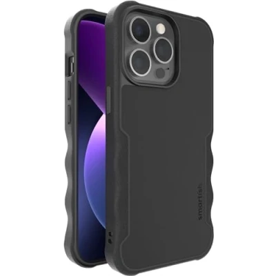Immagine di Smartish Custodia protettiva per iPhone 13 Pro Gripzilla compatibile con MagSafe [robusta e resistente] Cover sottile corazzata protezione contro le cadute Black Tie Affair