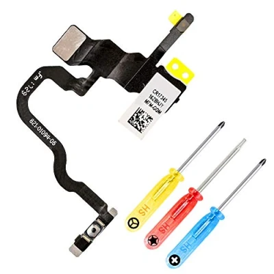 Immagine di MMOBIEL Tasto Power/Volume Pulsante Compatibile con iPhone X 5.8 inch 2017 Power On off Button/Controllo Volumo Cavo Flessibile di Ricambio incl Mute, Flash, Microfono e Cacciaviti