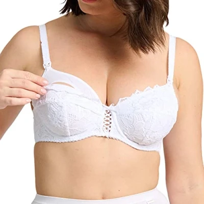 Immagine di Sans Complexe Arum Baby Full Coverage Bra, Bianco, 1E (Taglia Produttore: 95E) Women&#039;s