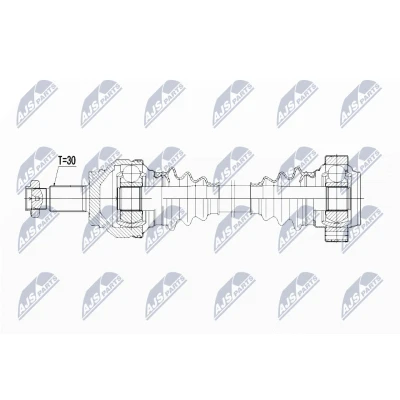 Immagine di NTY NPW BM 043 Albero motore / Semiasse Assale posteriore Dx, Dx 653 Cambio manuale a 6 marce BMW: 1 Hatchback, 5 Sedan, 3 Coupe