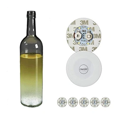 Immagine di Cepewa Set 6 Adesivi LED, autoadesivi, Luminosi, 4X LED SMD comprese batterie