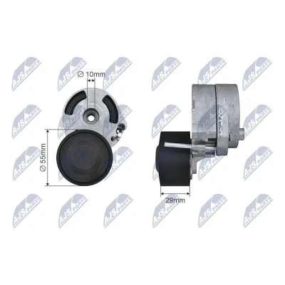 Immagine di NTY RNK CT 033 Rullo Tendicinghia PEUGEOT: 206 Hatchback, 407 SW, Sedan, CITROËN: Xsara Picasso, Berlingo / First I, C3 I Hatchback