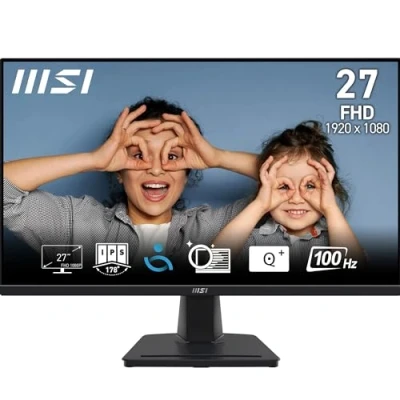 Immagine di MSI PRO MP275 Monitor 27&quot; FHD Pannello IPS (1920 x 1080), 100 Hz, Schermo Eye Friendly, Altoparlanti Integrati, Inclinabile HDMI 1.4b, D Sub (VGA).