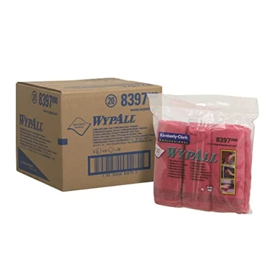 Immagine di Wypall 8397 Panni in Microfibra, 1 confezione X 6 Panni, Rosso