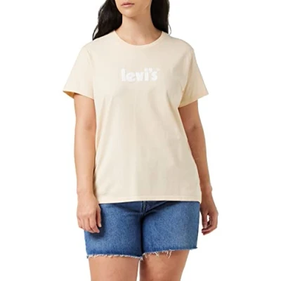 Immagine di Levi&#039;s THE Perfect TEE Tshirt con stampa, Donna, Taglia: XS, Seasonal poster logo peach puree