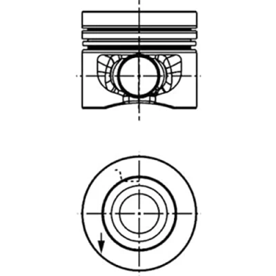 Immagine di KOLBENSCHMIDT 40353620 Pistone 81,51 VOLKSWAGEN: GOLF 6, Scirocco III, Passat B7 Variant, AUDI: A1 Hatchback, TT Coupe, Q5, SKODA: Yeti