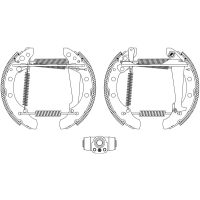 Immagine di TEXTAR Shoe Kit Pro 84018301 freno, Freno a tamburo con cilindretto regolatore/attuatore