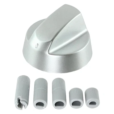 Immagine di SPARES2GO Manopola di controllo per friggitrice ad aria mini forno multi fornello (argento)