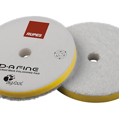 Immagine di Rupes Tampone in microfibra D A COARSE, FINE, ULTRA Fine varie dimensioni per la lucidatura della tua auto (80 mm, giallo)