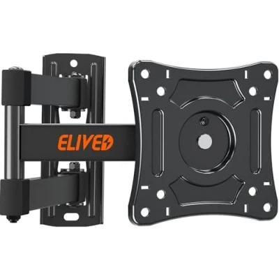 Immagine di ELIVED supporto da parete per monitor, orientabile, inclinabile, la maggior parte degli schermi 14 30 pollici fino a 15 kg, max. VESA 100 x mm, TV LED, LCD, OLED