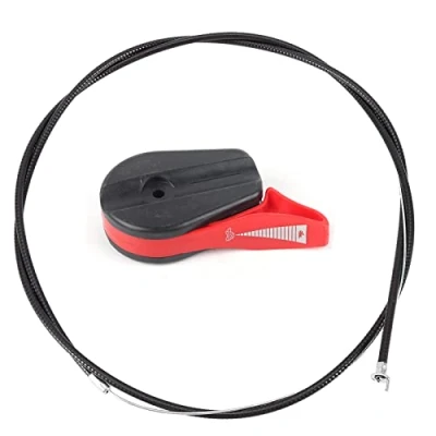 Immagine di Kit di Sostituzione Comando Interruttore Cavo acceleratore Universale da 65 &#039;&#039; per Tosaerba Giardino(Rosso)