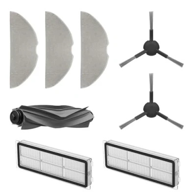 Immagine di Dreame Kit Accessori per robot S10 Include 3x Panni mop, 2x Filtri, Spazzole laterali, 1x Spazzola principale, originali