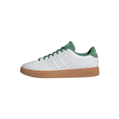 Immagine di adidas Advantage 2.0 Shoes, Scarpe Basse Non da Calcio Uomo, Cloud White/Core Black/Green, 36 2/3 EU