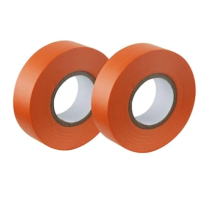 Immagine di Gocableties nastro elettrico arancione, 19 mm x 20 m, forte isolante autoadesivo in PVC per isolare, riparare e proteggere i fili elettrici, 2 rotoli