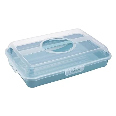 Immagine di keeeper Contenitore per Panini, Torte, Muffin, Snack e Spuntini, Polipropilene, Rettangolare, Enrico, Nordic Blue (Blu)