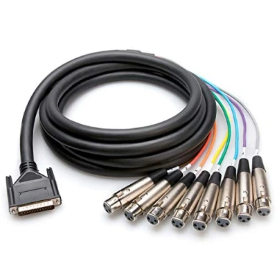 Immagine di Hosa DTF 803, Balanced Snake, XLR3F to DB25, 3 m