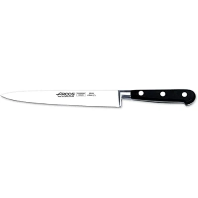 Immagine di Arcos Serie Lyon Coltello Sogliola Pesce Acciaio Inossidabile Forgiato NITRUM di 170 mm Manico Polioxymetilene (POM) Colore Nero