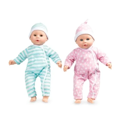 Immagine di Melissa &amp; Doug Luke Lucy Twin Toy Baby Dolls I Ragazzo e Ragazza Accessori Doll Pretend Play Age 18 mesi a 5 anni Babydolls per ragazze Regalo ragazzi