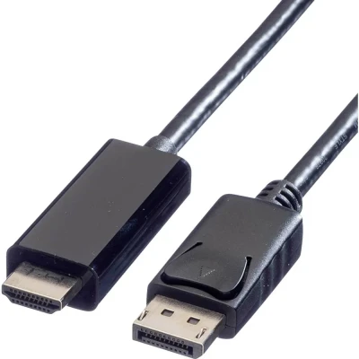 Immagine di Value Displayport Cavo Spina DisplayPort, HDMI A 7.50 m Nero 11.99.5789 Schermato