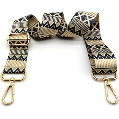 Immagine di Tracolla per Borse Donna Colorato Cinghia Della Borsa Larga, Regolabile con Gold Moschettone, Durevole Crossbody Borsa, Borsetta, Chitarra DIY Spalla Accessori Ragazze, 12