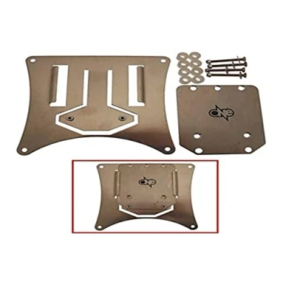 Immagine di one by CAMAMOTO Portatarga Moto Enduro Motard Supermotard con Faro Stop Posizione Omologato Regolabile Click Clack