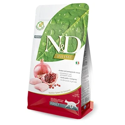 Immagine di 2 x 5 kg Farmina N&amp;D Crocchette per gatti Grain Free Adult Pollo e Melograno